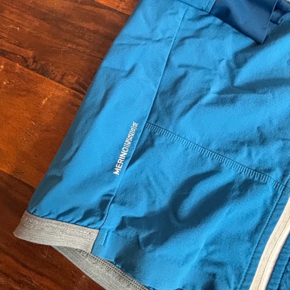 Ortovox Merino Inside Men Large Blue Hybrid Technical Full Zip Jacket Hoodless - Picture 4 of 8